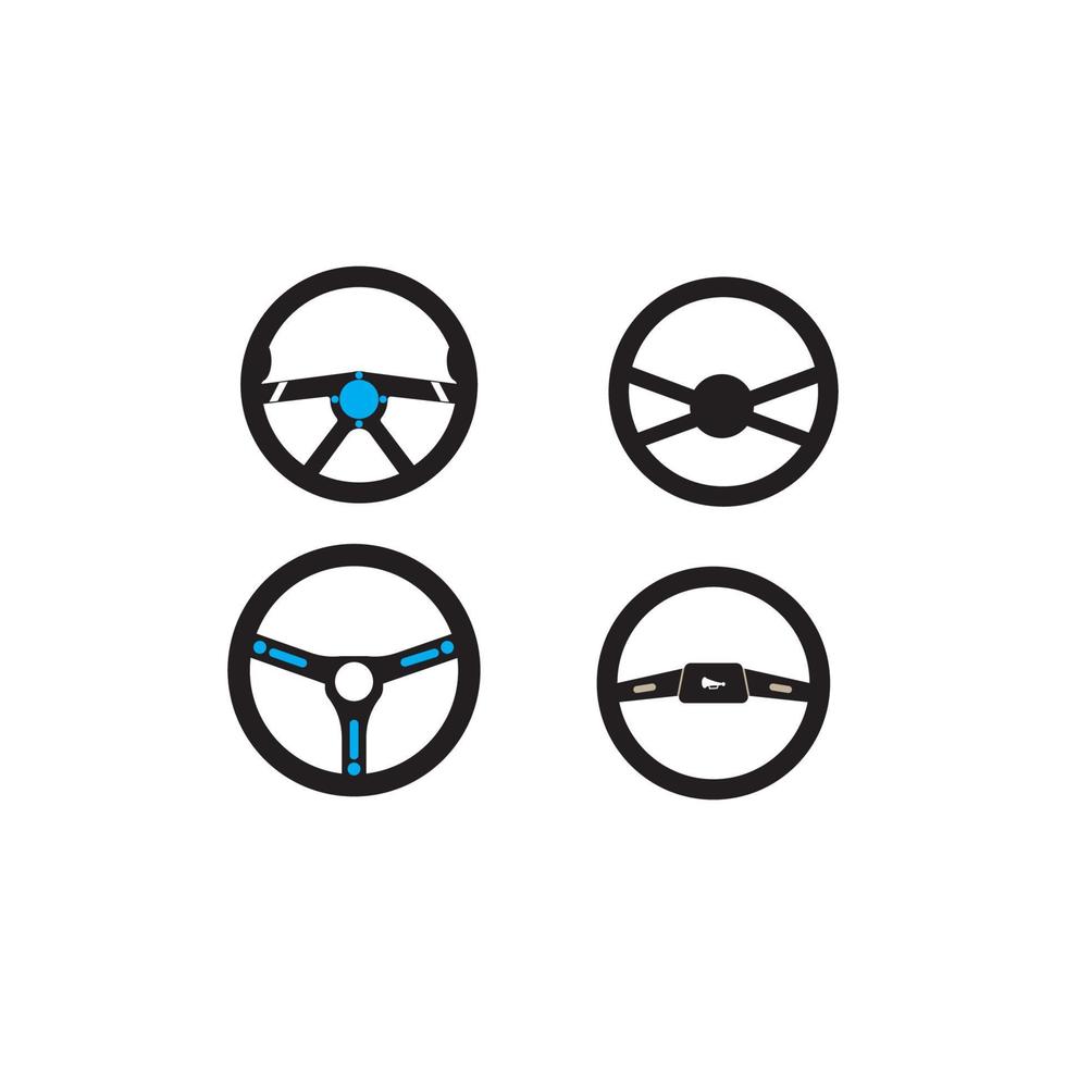 Steering icon logo, vector design