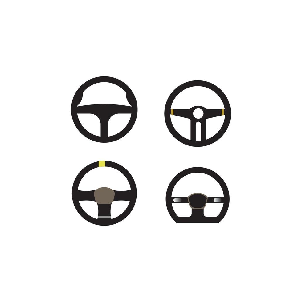 Steering icon logo, vector design