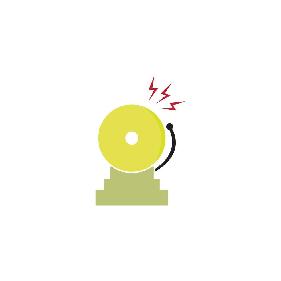 Vector Alarm bell logo icon template vector