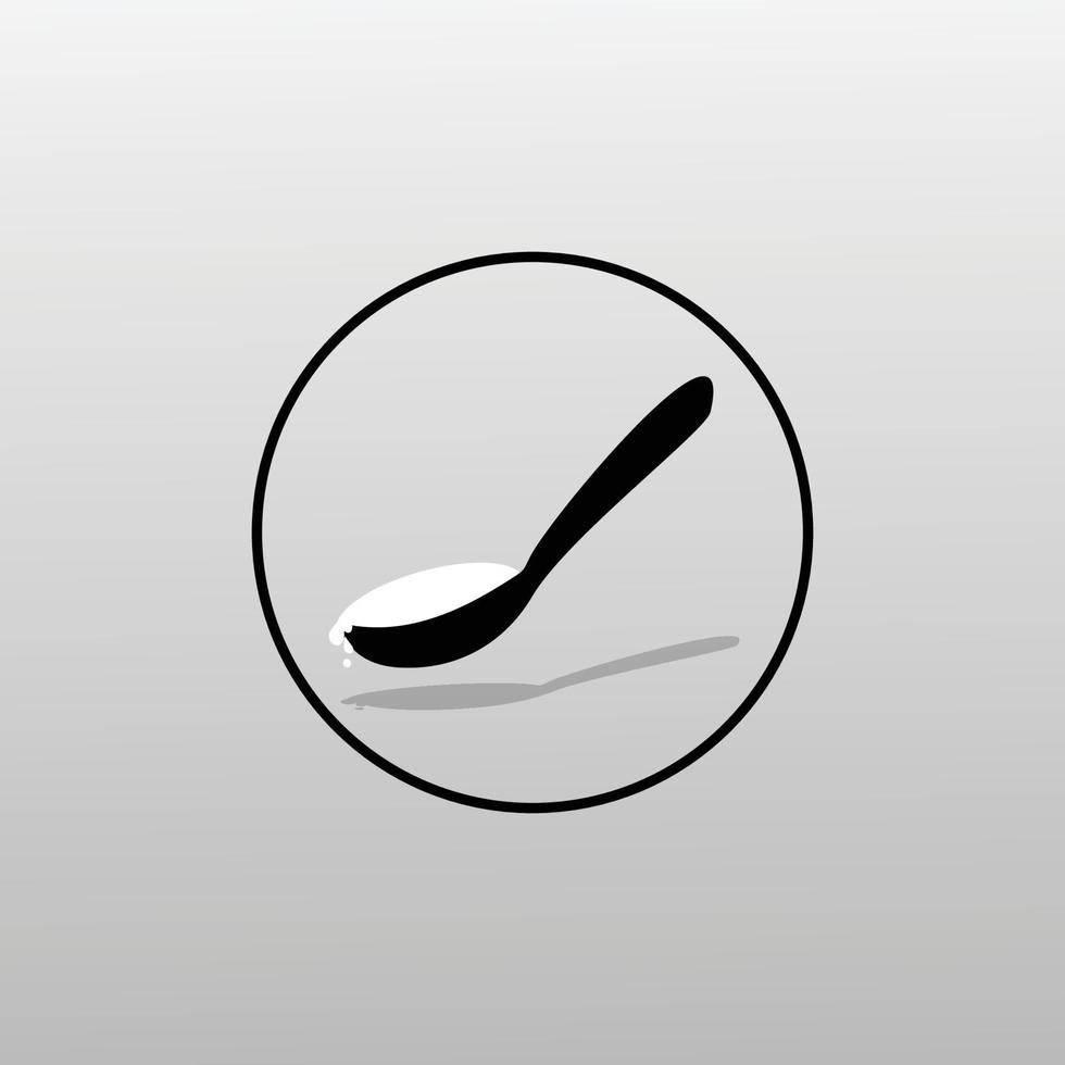 spoon icon ilustration vector