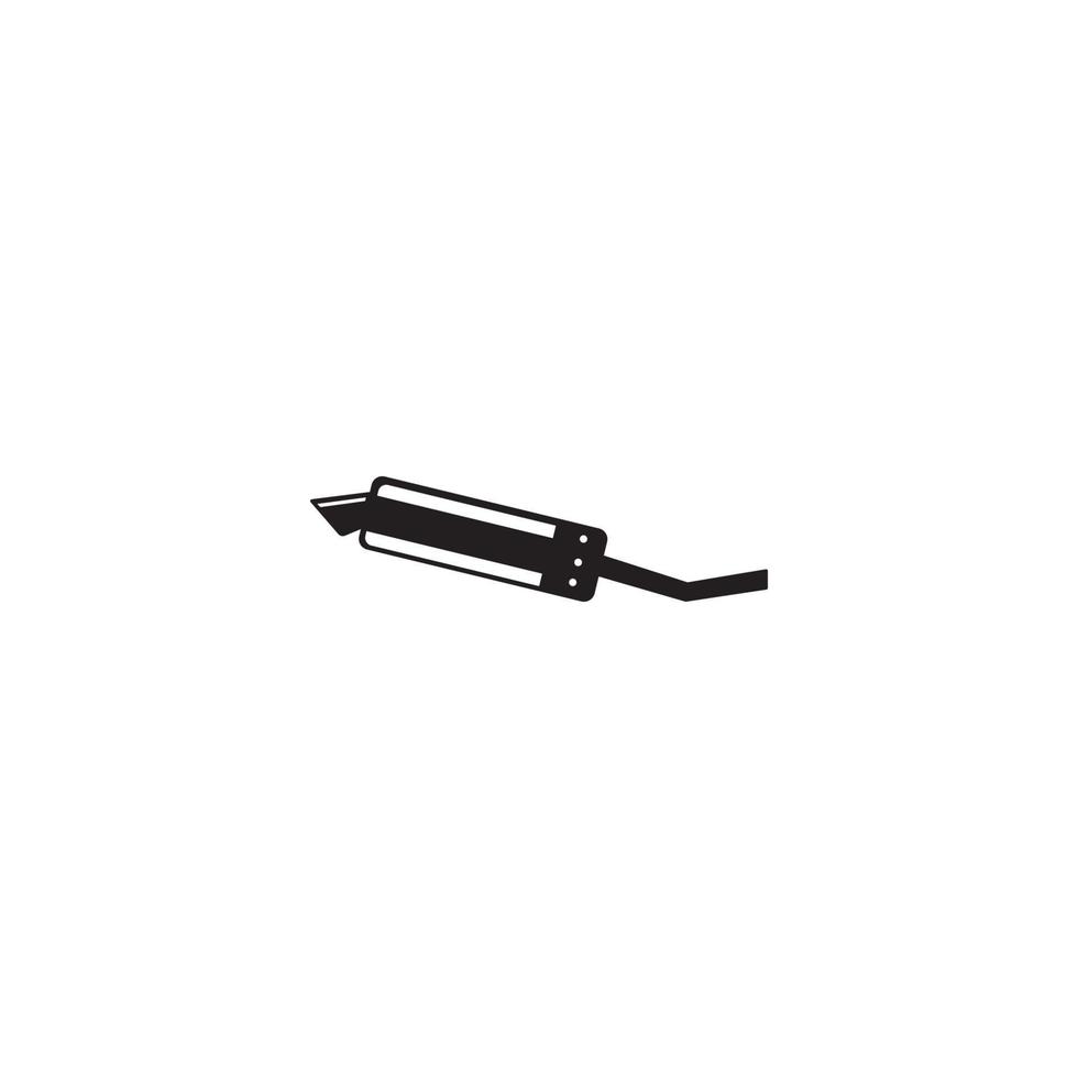 Exhaust muffler icon logo, vector design