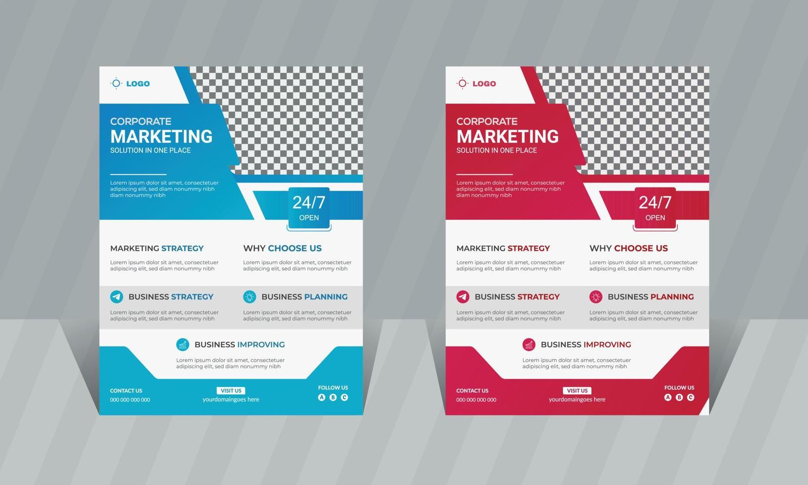 Corporate business flyer Template brochure cover vector design A4 size business poster flyer layout  digital marketing  advertise promotion and publication