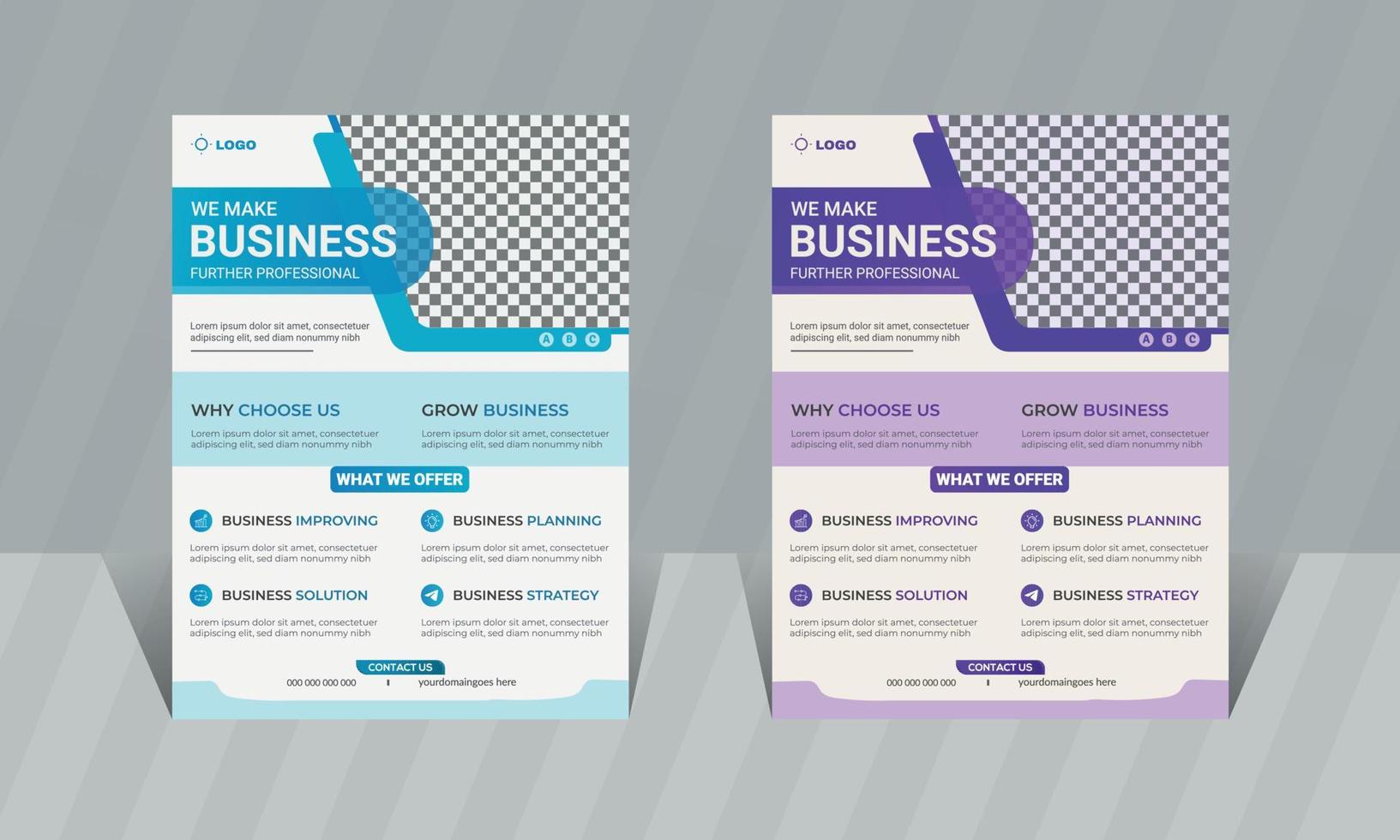 Corporate business flyer Template brochure cover vector design A4 size business poster flyer layout  digital marketing  advertise promotion and publication