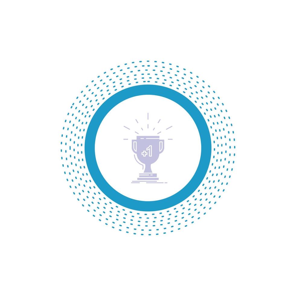 award. trophy. win. prize. first Glyph Icon. Vector isolated illustration