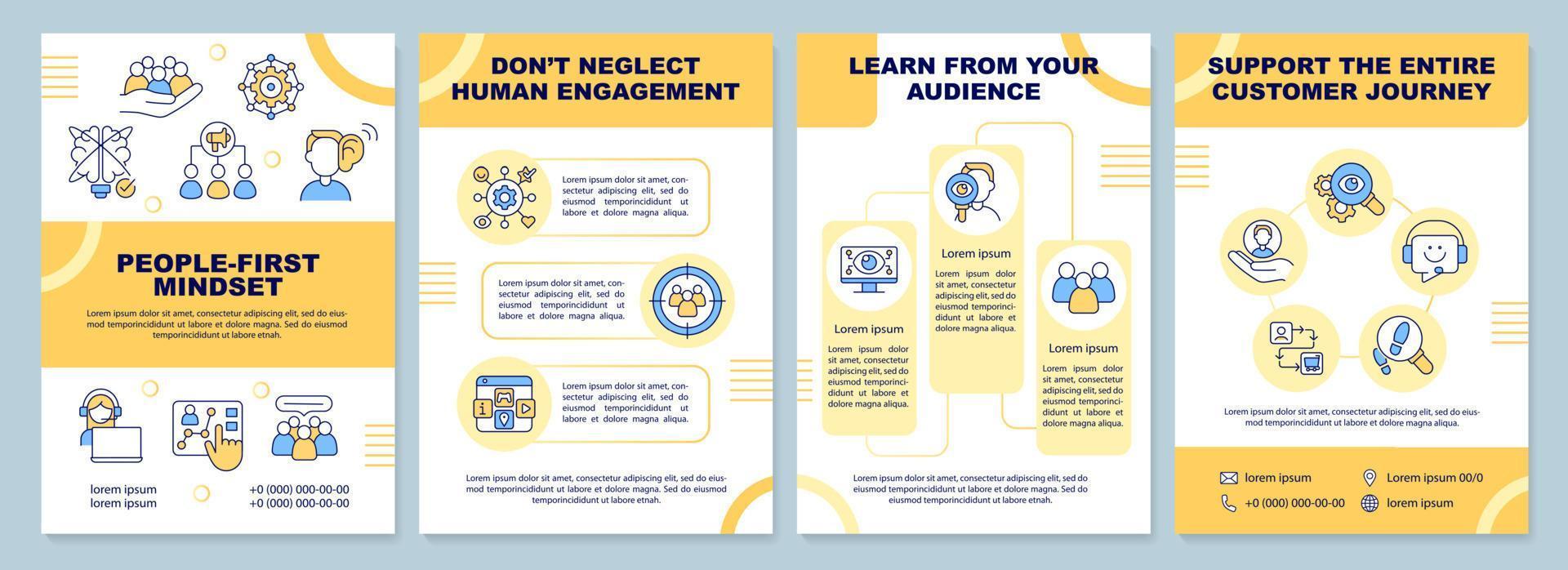 People first mindset brochure template Digital marketing Leaflet People first mindset brochure template Digital marketing Leaflet