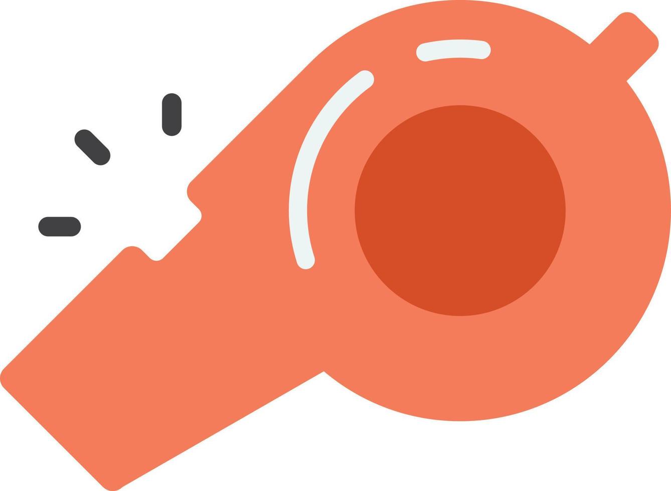 whistle illustration in minimal style vector