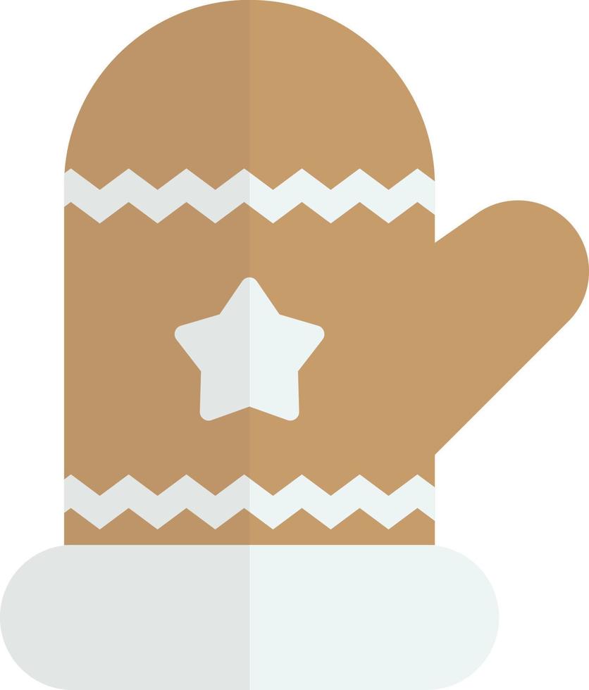 ilustración de guantes de navidad en estilo minimalista vector