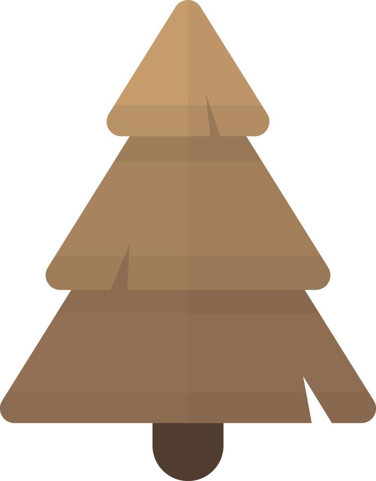 ilustración de árbol de navidad en estilo minimalista vector