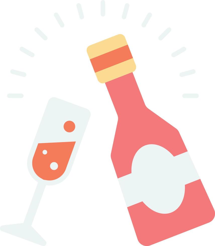 ilustración de botellas y vasos de vino en estilo minimalista vector