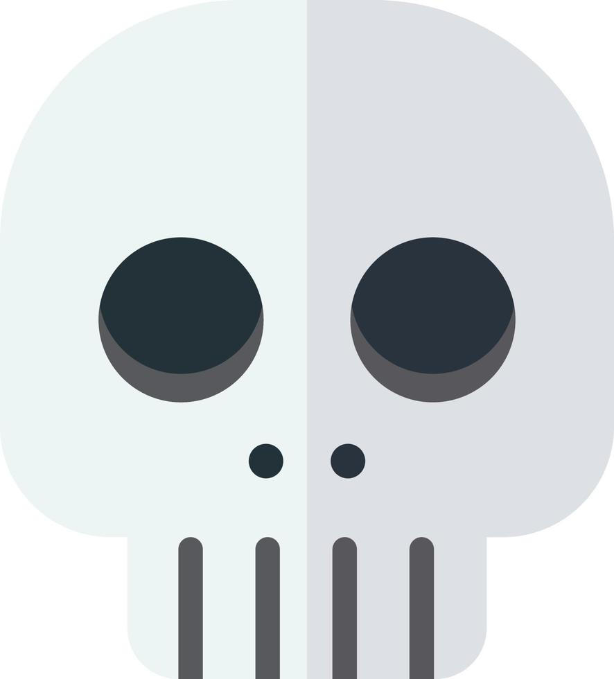 linda ilustración de calavera en estilo minimalista vector