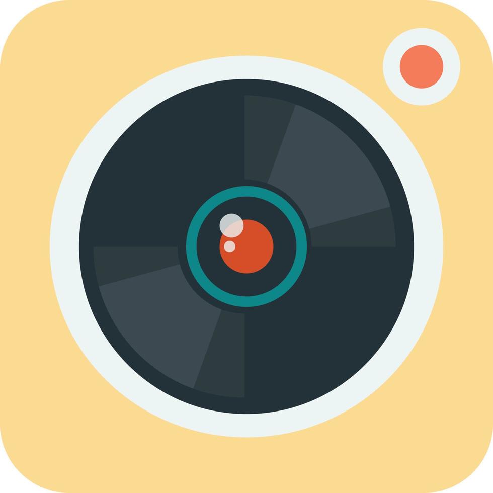 digital camera illustration in minimal style vector