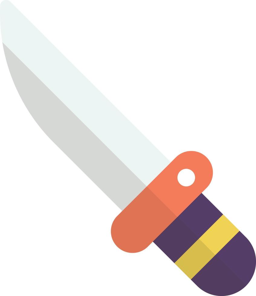 toy knife illustration in minimal style vector