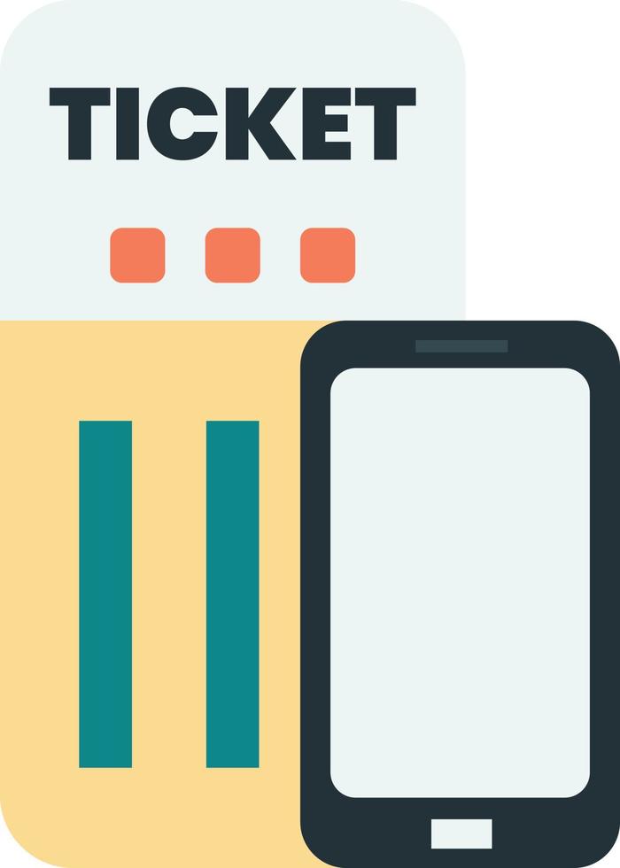 entradas de cine con ilustración de teléfonos inteligentes en estilo minimalista vector