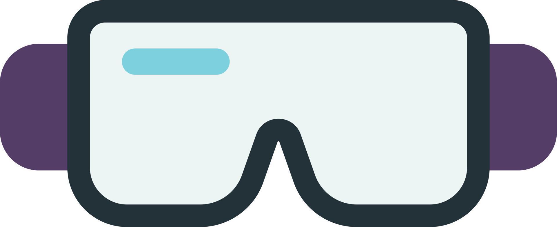 swimming goggles illustration in minimal style vector