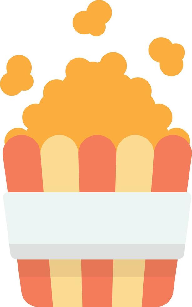 popcorn illustration in minimal style vector