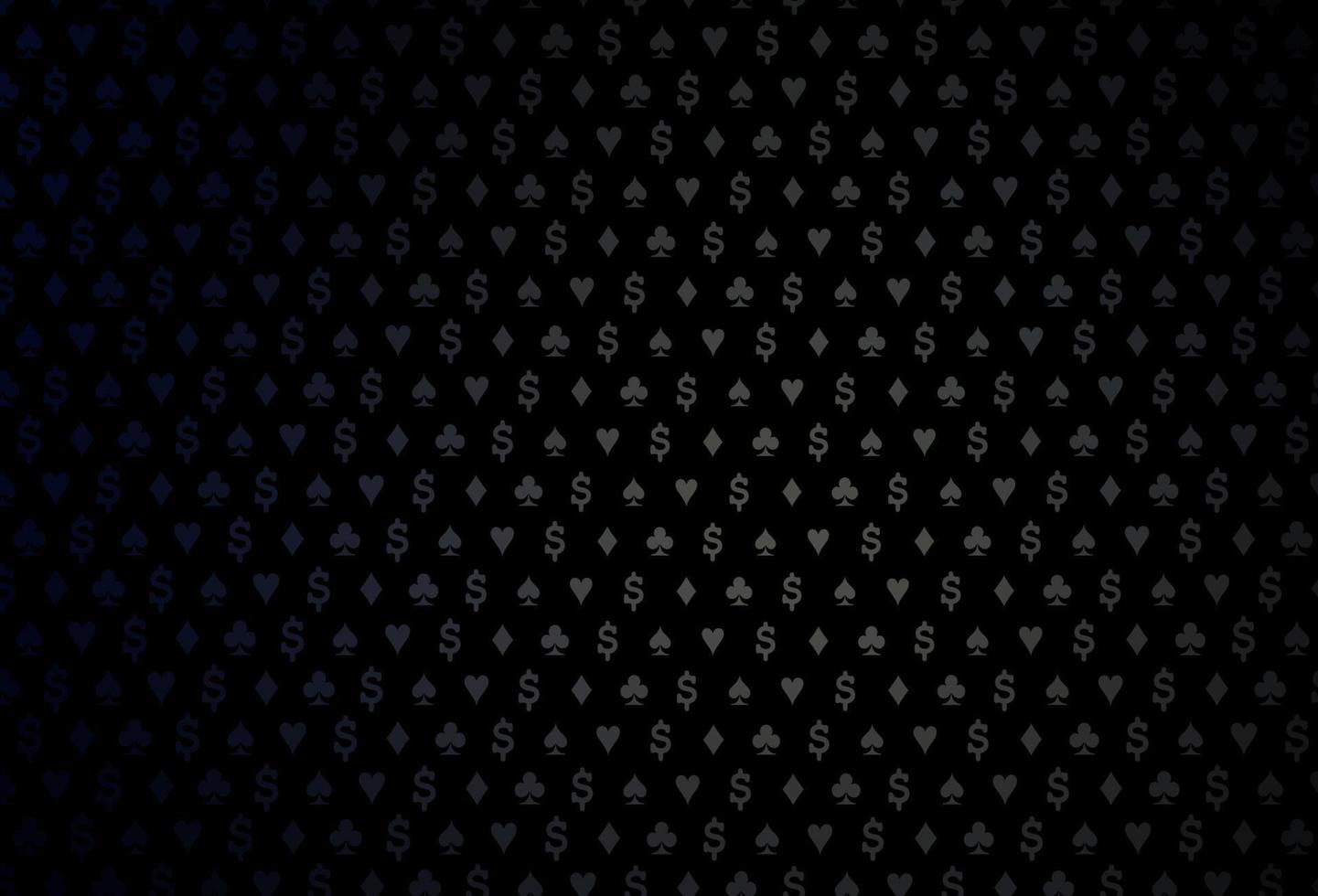 Dark black vector layout with elements of cards.