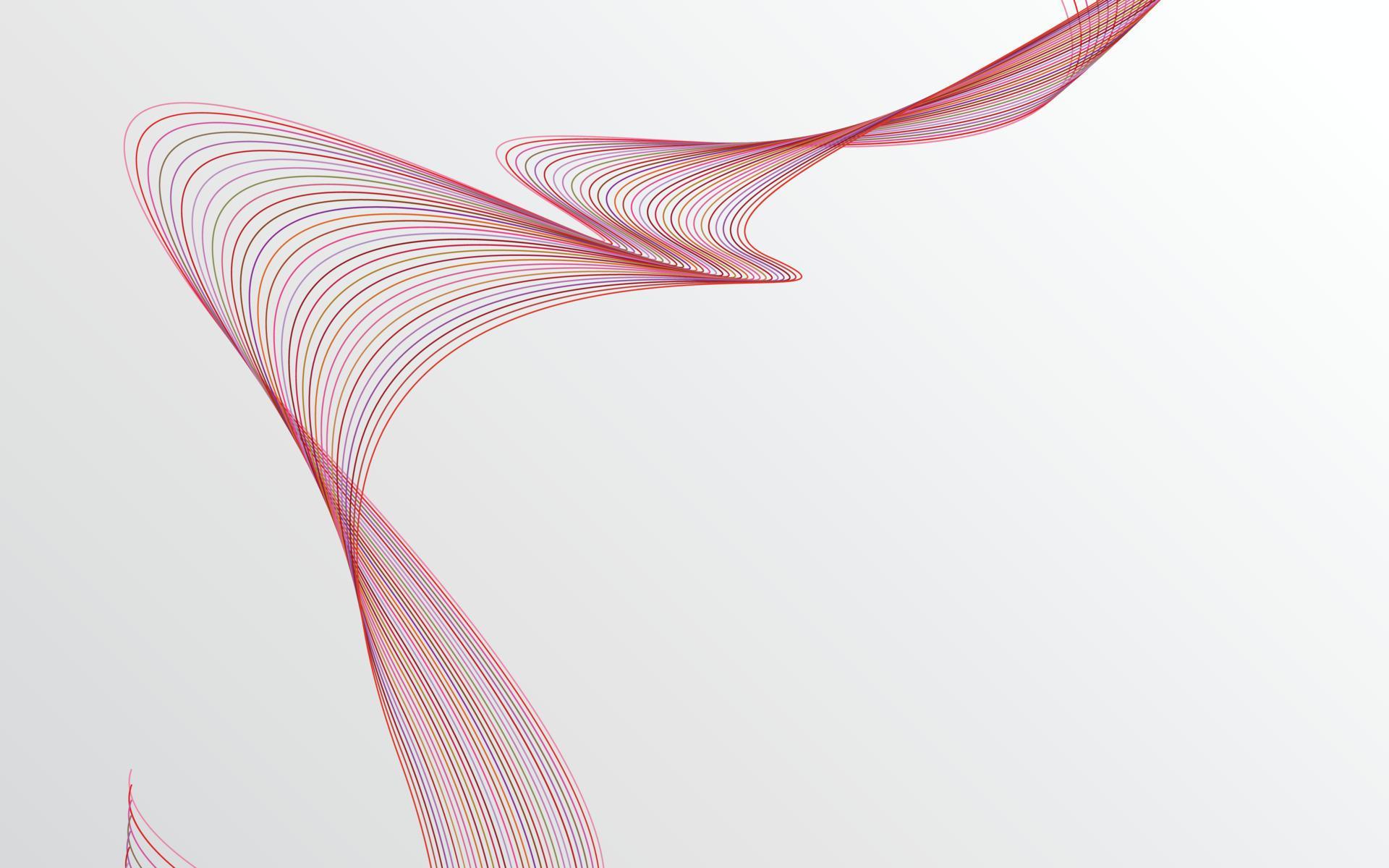 Vector abstract wave background. Red waves background 12963189 Vector