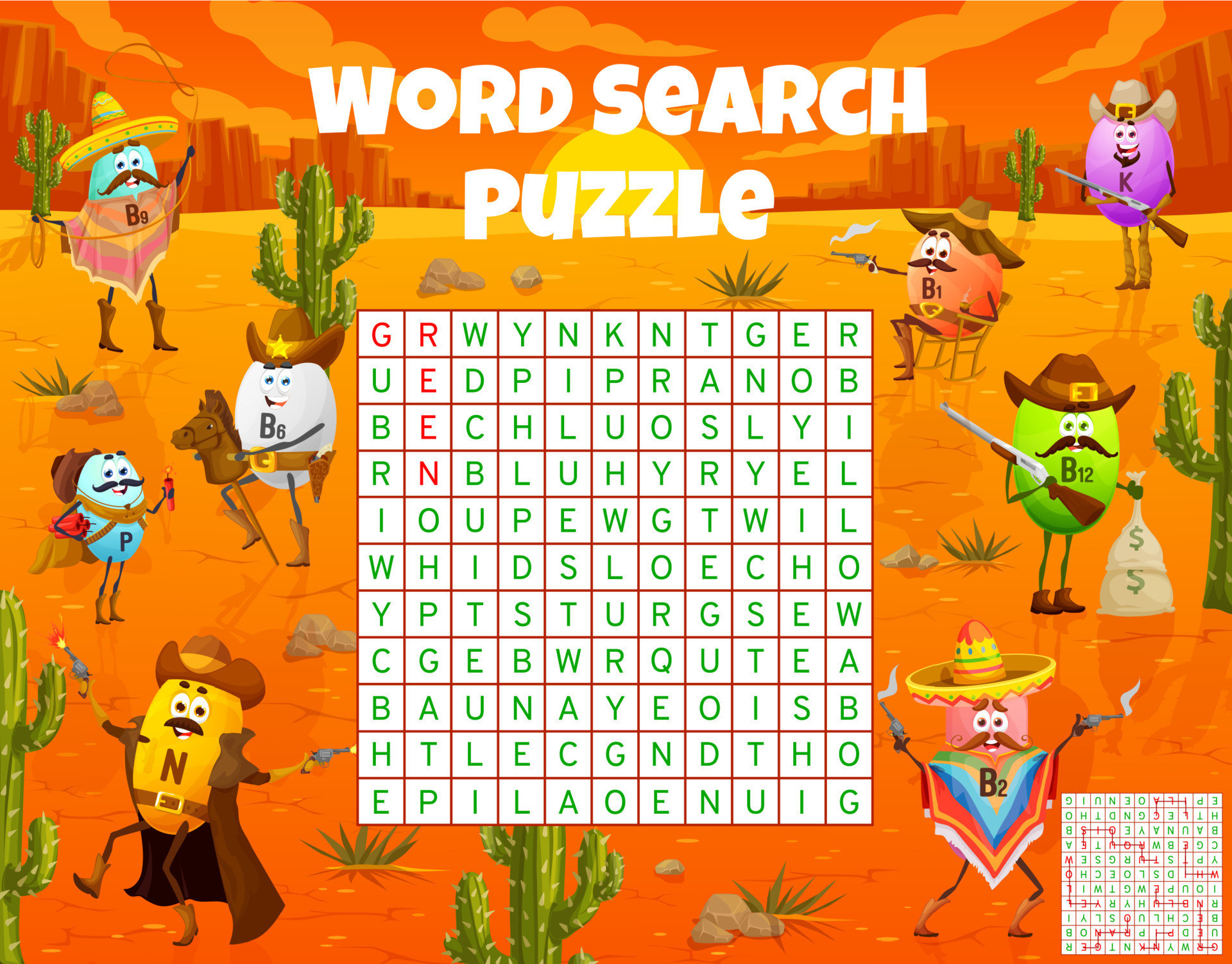Wild West cartoon vitamin cowboys word search game 12963332 Vector Art at Vecteezy Wild West cartoon vitamin cowboys word search game 12963332 Vector Art at Vecteezy