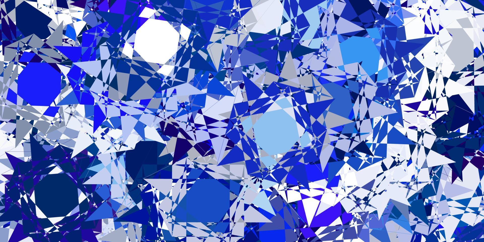 Light pink, blue vector background with polygonal forms.