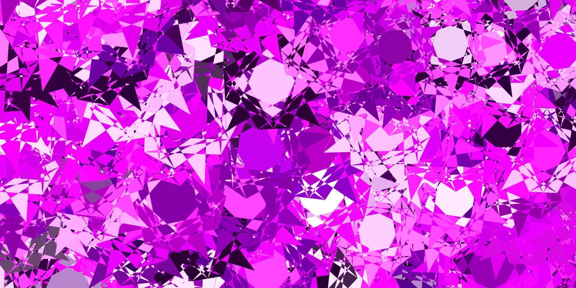 Light Pink vector background with polygonal forms.
