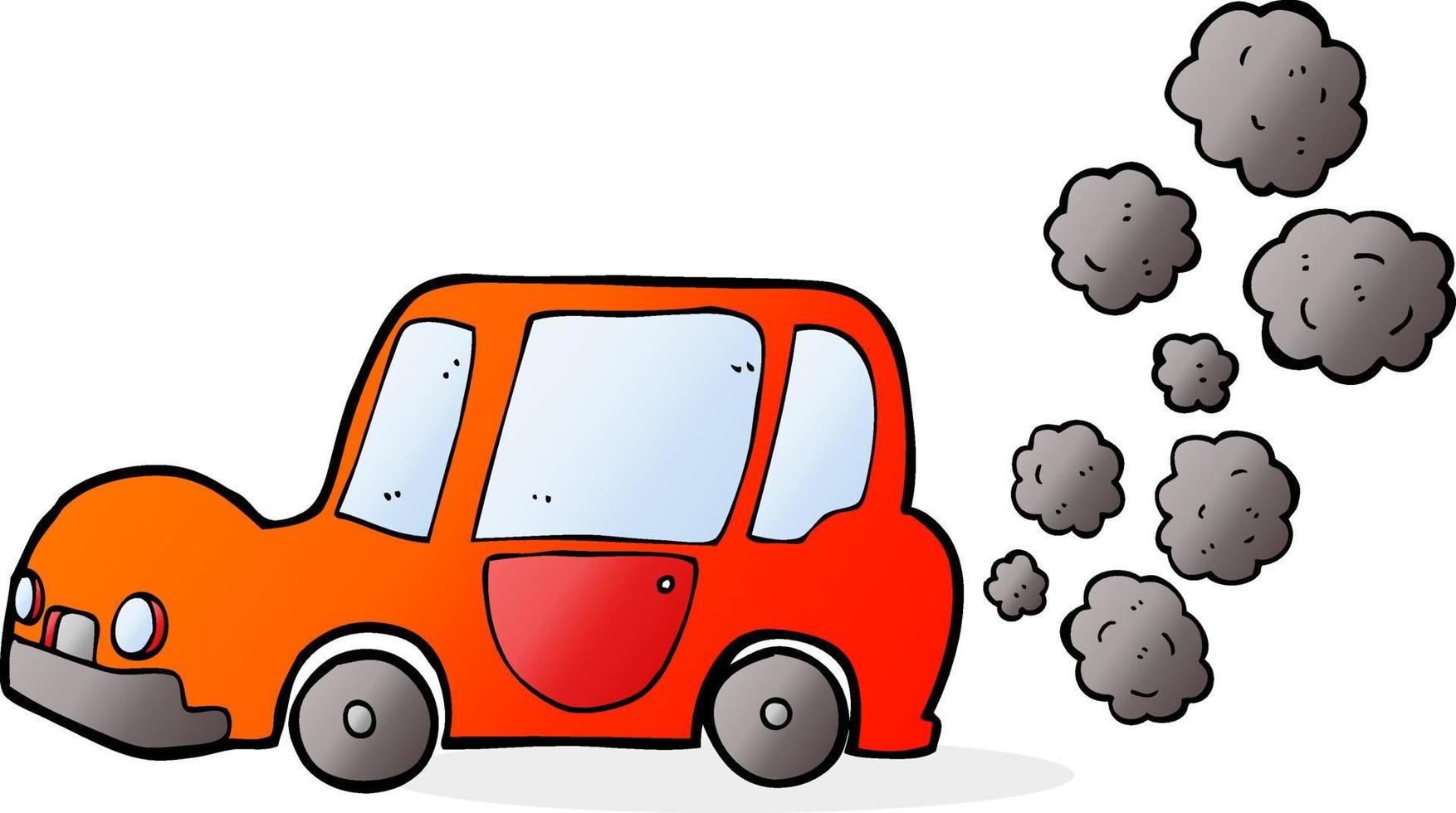 doodle cartoon car vector