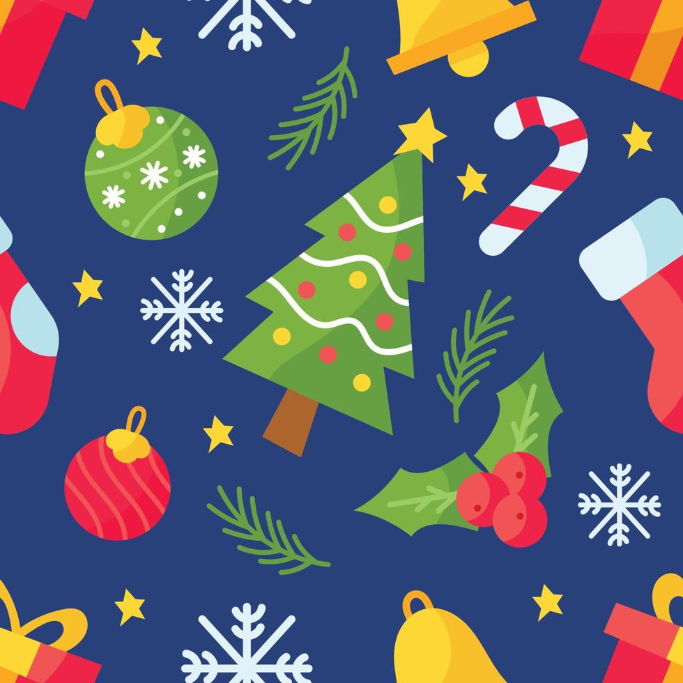 Christmas Seamless Pattern Background vector