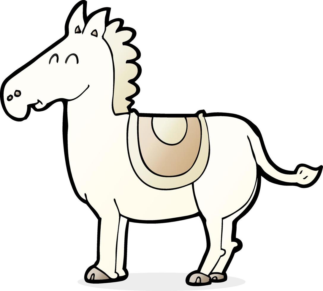 doodle character cartoon donkey vector