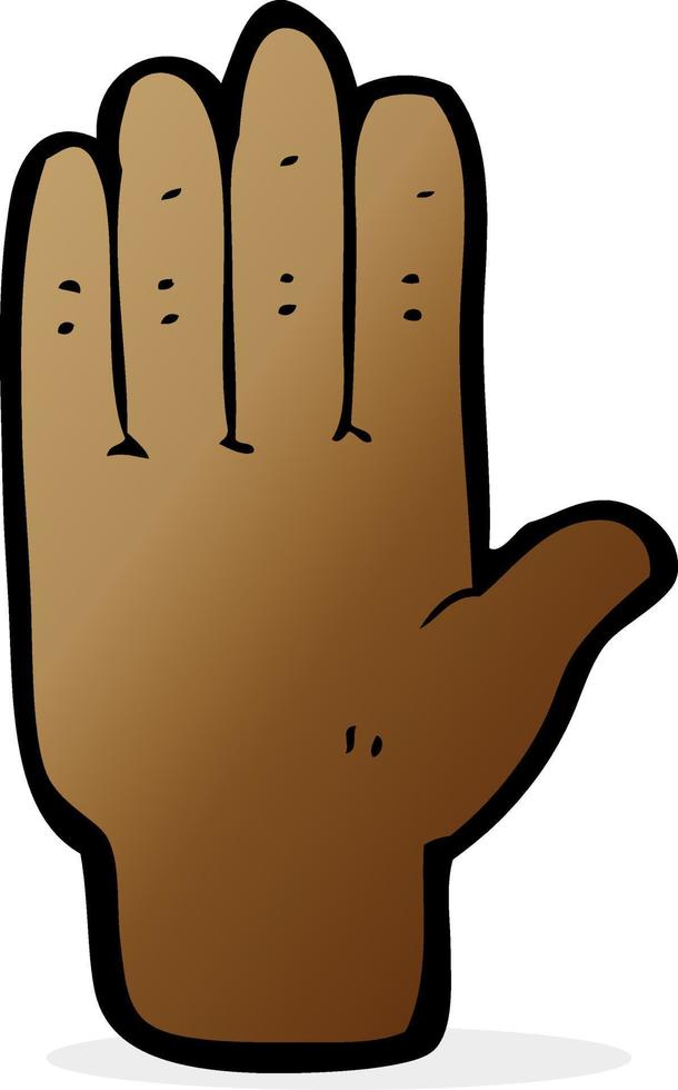 doodle cartoon hand vector