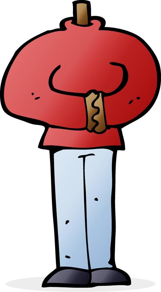 doodle character cartoon body vector
