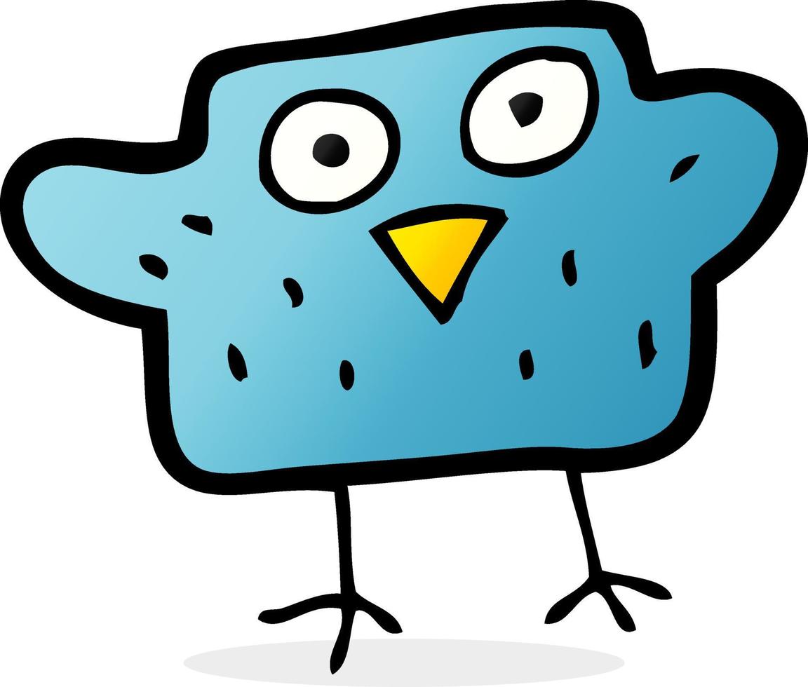 doodle character cartoon bird vector