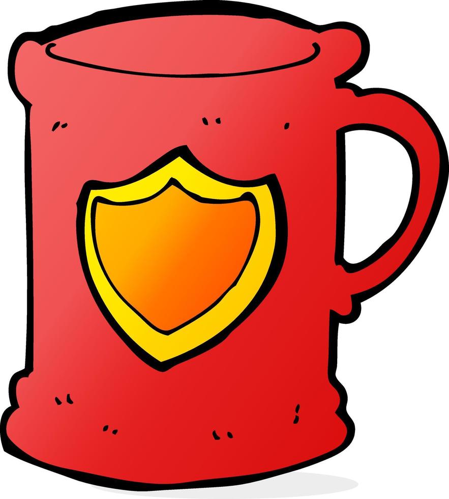 doodle cartoon tankard vector