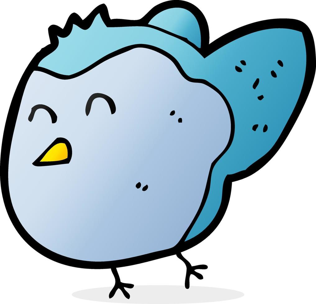 doodle character cartoon bird vector
