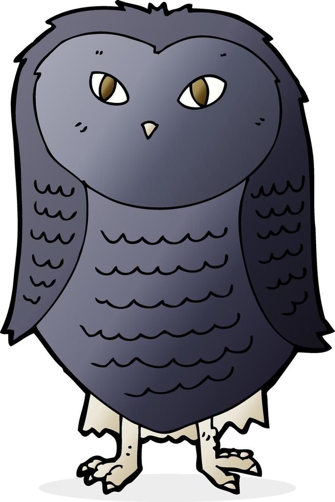 doodle character cartoon owl vector