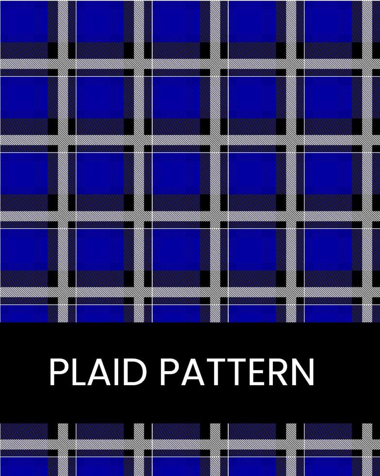 flat plaid pattern vector