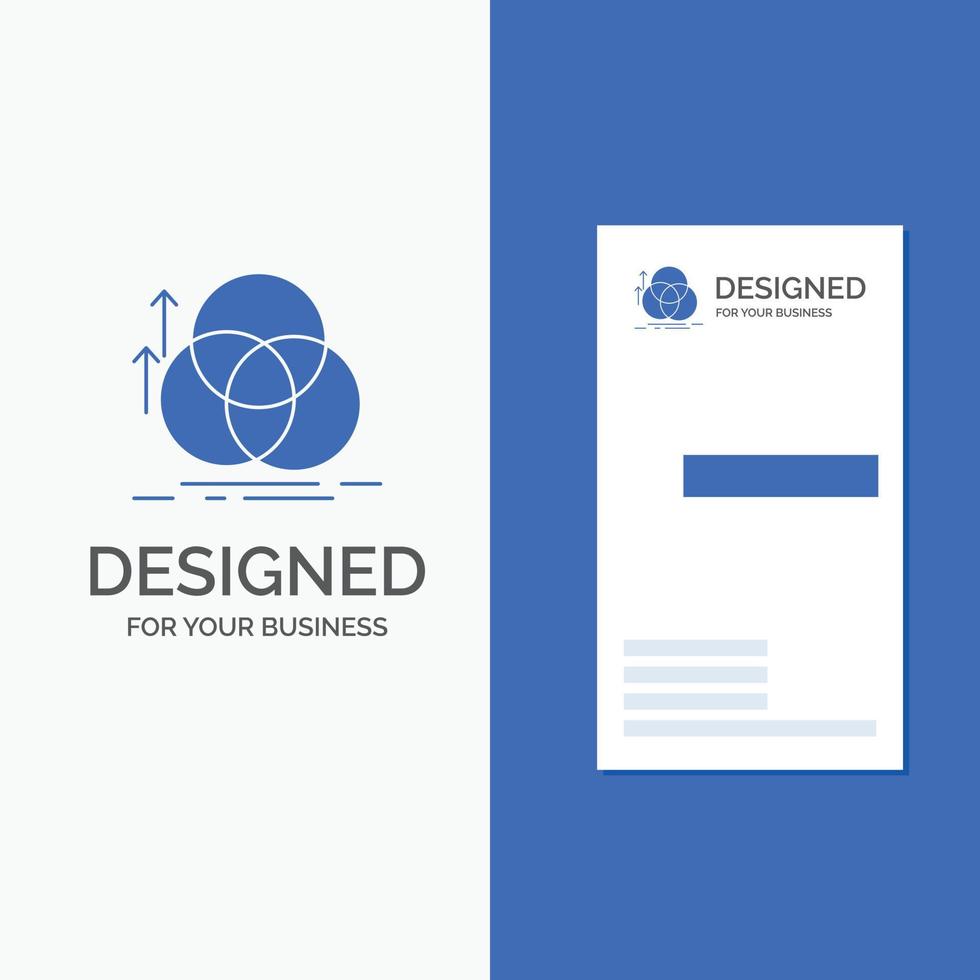Business Logo for balance. circle. alignment. measurement. geometry. Vertical Blue Business .Visiting Card template. vector