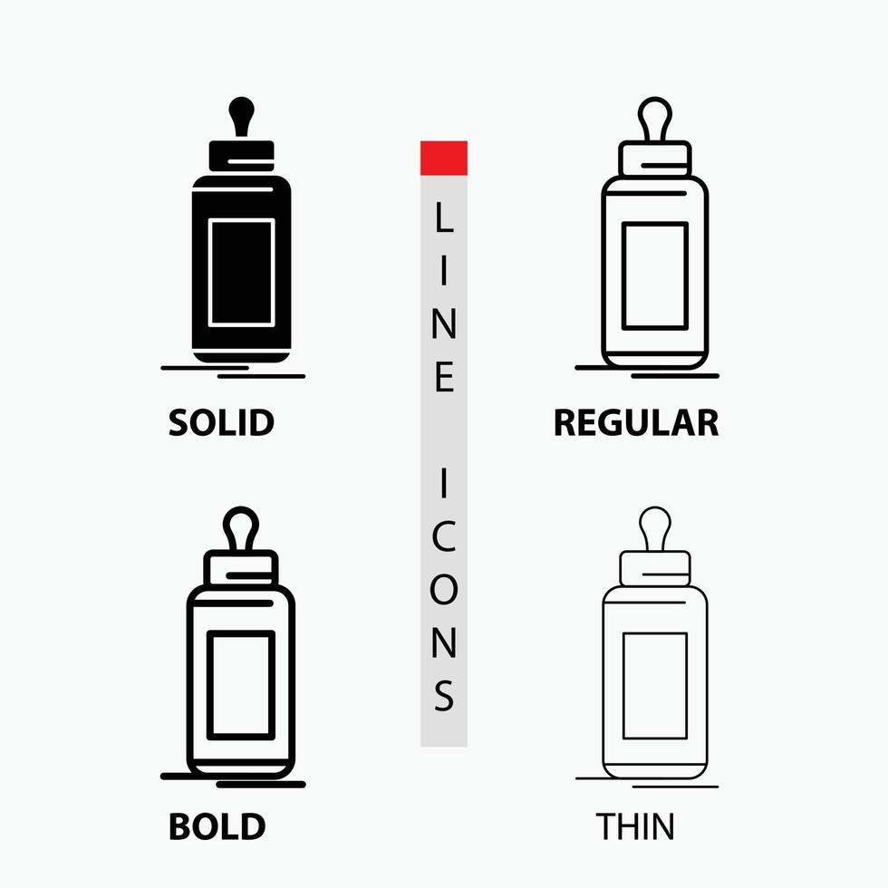 feeder. bottle. child. baby. milk Icon in Thin. Regular. Bold Line and Glyph Style. Vector illustration