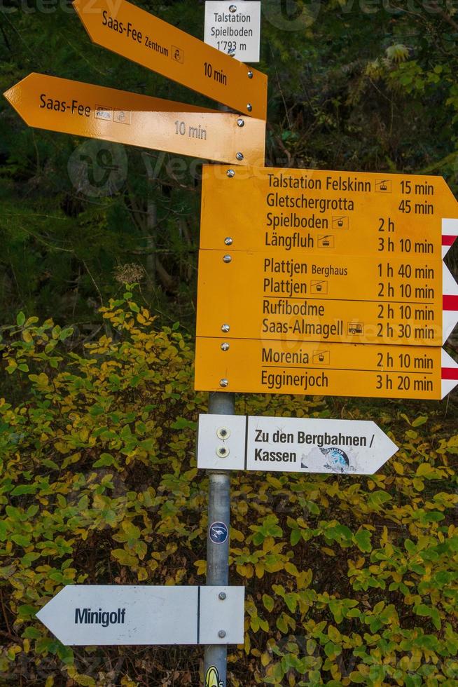 hiking in the swiss alps photo