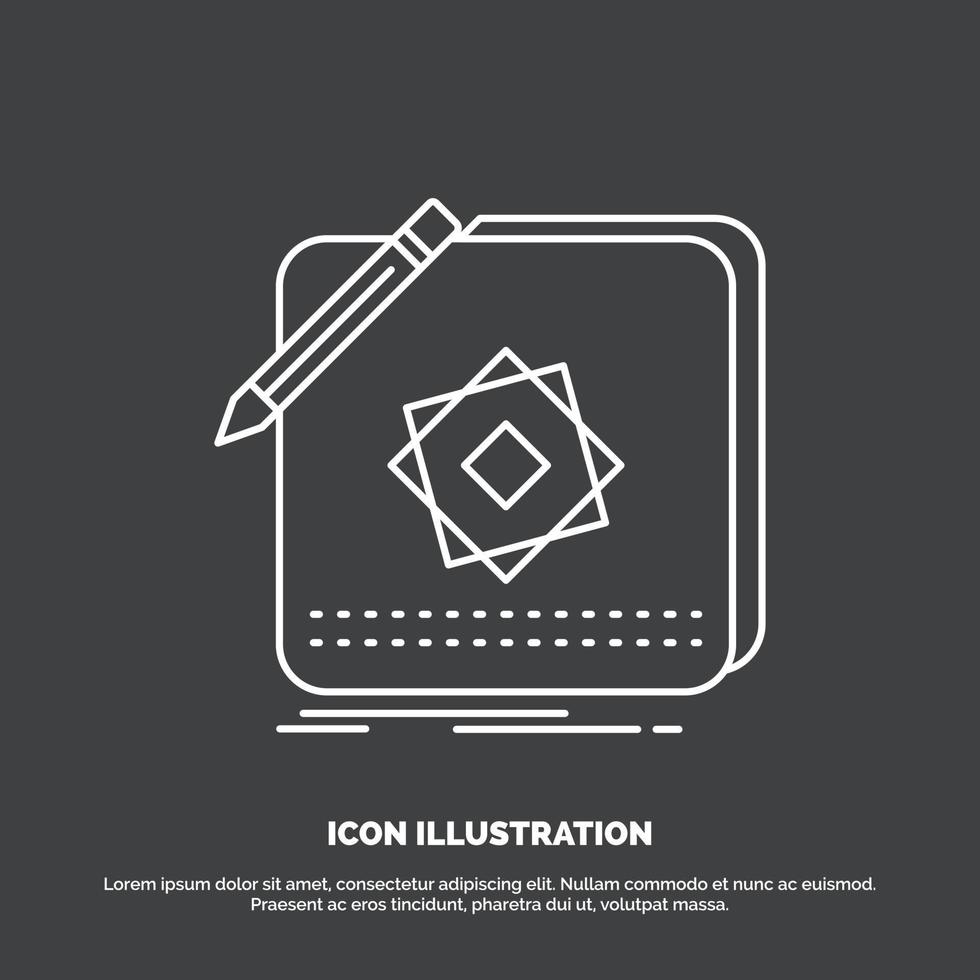 Design. App. Logo. Application. Design Icon. Line vector symbol for UI and UX. website or mobile application