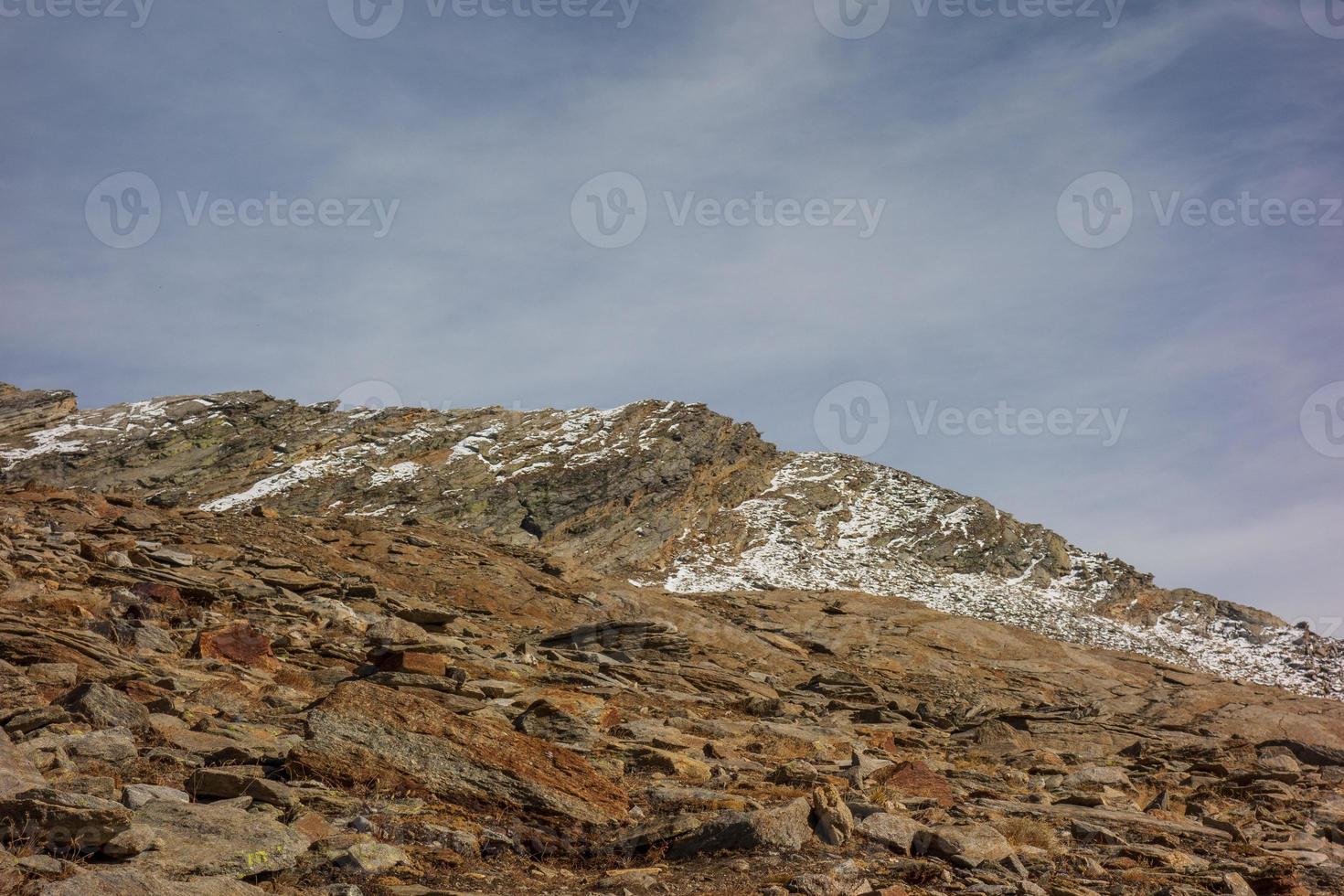 hiking in the swiss alps photo