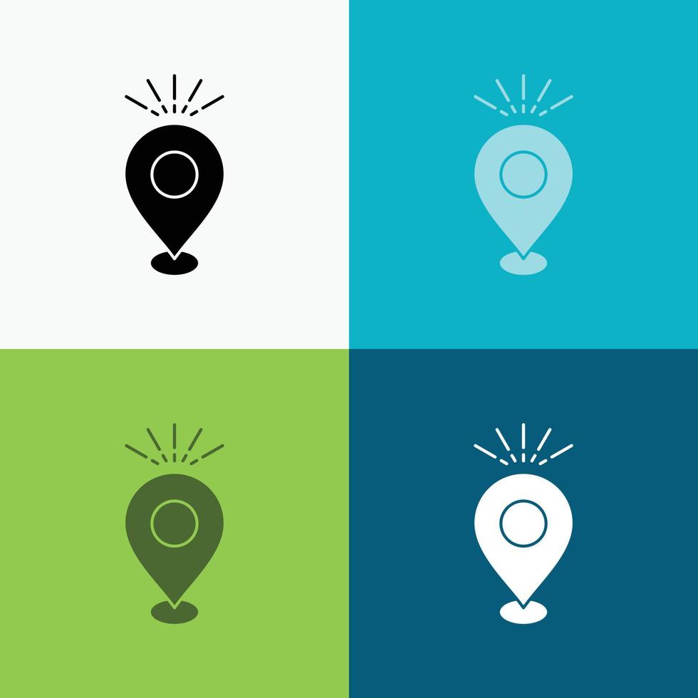 Location. Pin. Camping. holiday. map Icon Over Various Background. glyph style design. designed for web and app. Eps 10 vector illustration