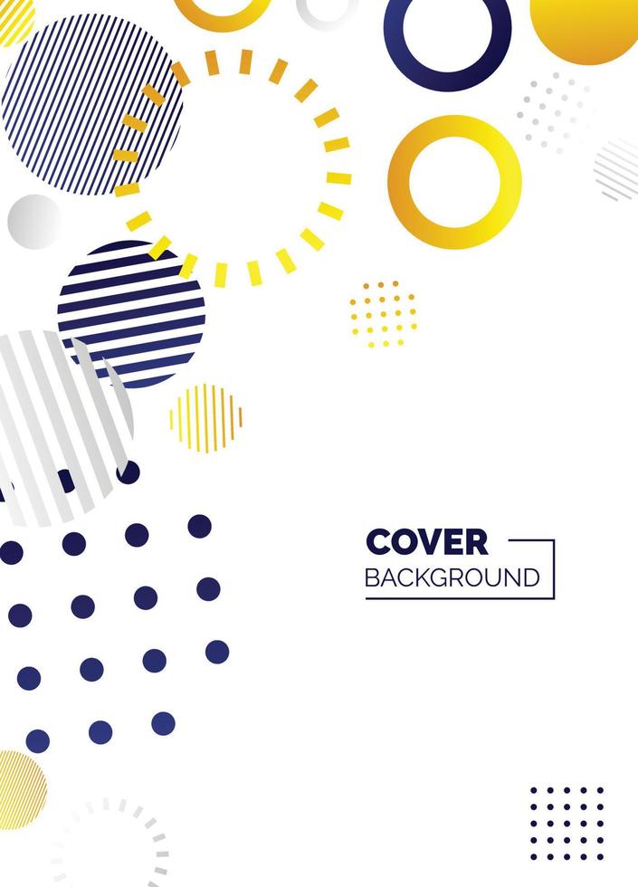 Colorful abstract minimalistic style poster. memphis geometric background. cover template. creative pattern Vectors