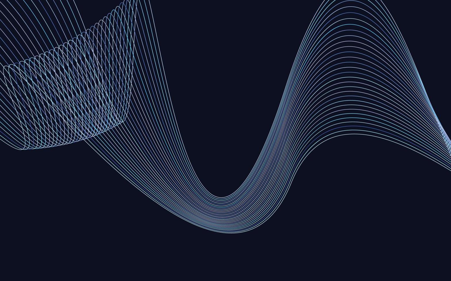 Wave with shadow. Abstract Colorful Lines lines on a background vector