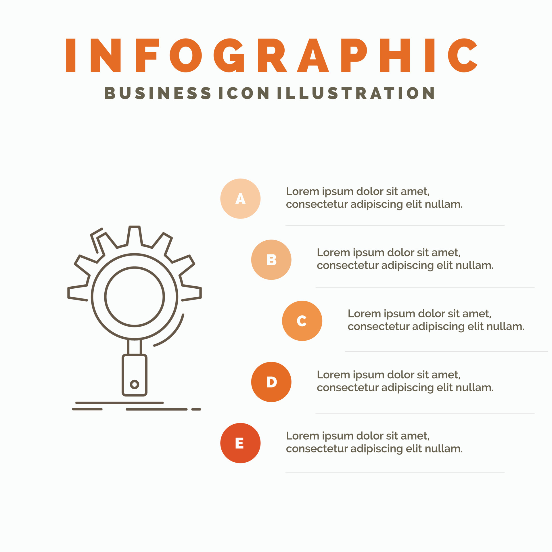 seo. search. optimization. process. setting Infographics Template for