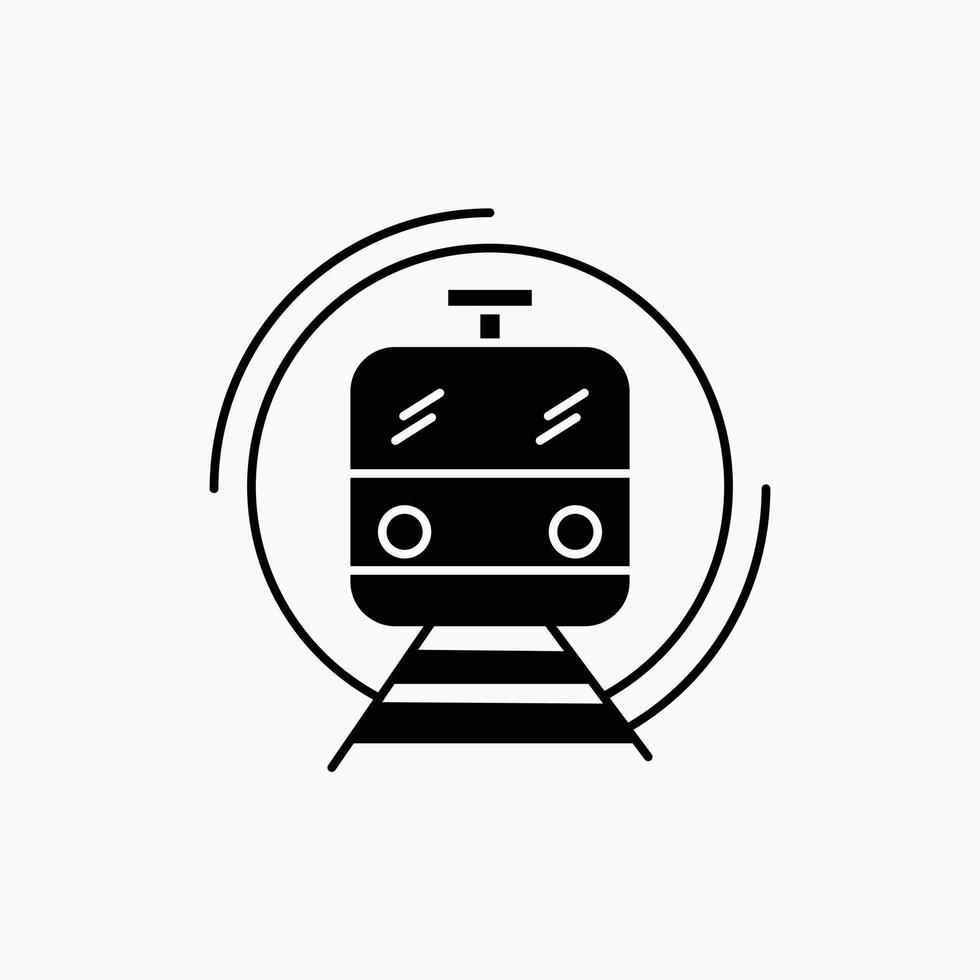 metro. train. smart. public. transport Glyph Icon. Vector isolated illustration