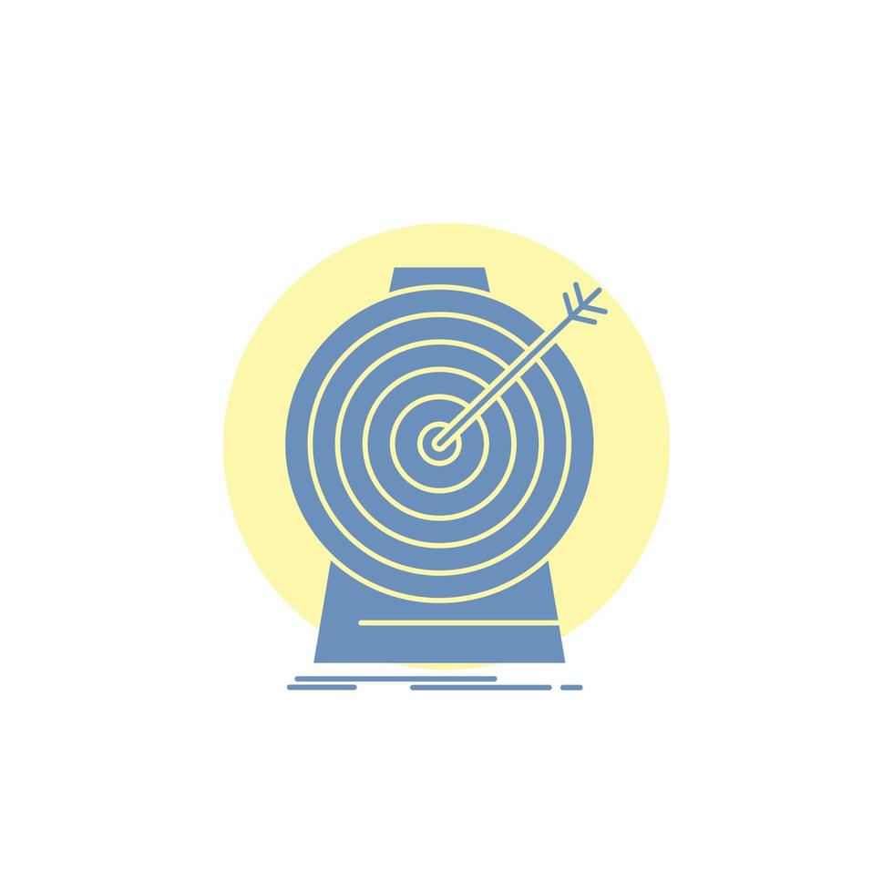 Aim. focus. goal. target. targeting Glyph Icon. vector