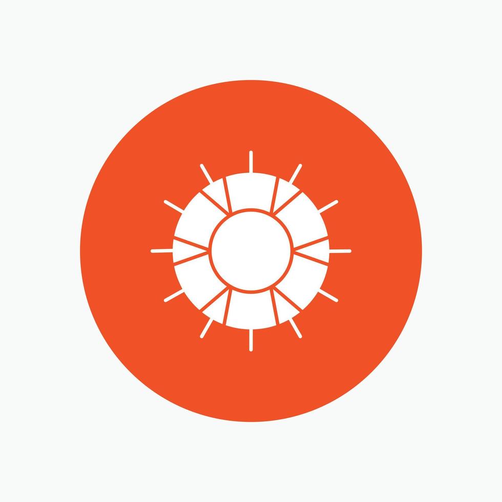 help. lifebuoy. lifesaver. save. support White Glyph Icon in Circle. Vector Button illustration
