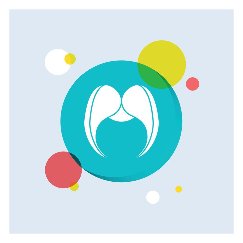 moustache. Hipster. movember. male. men White Glyph Icon colorful Circle Background vector