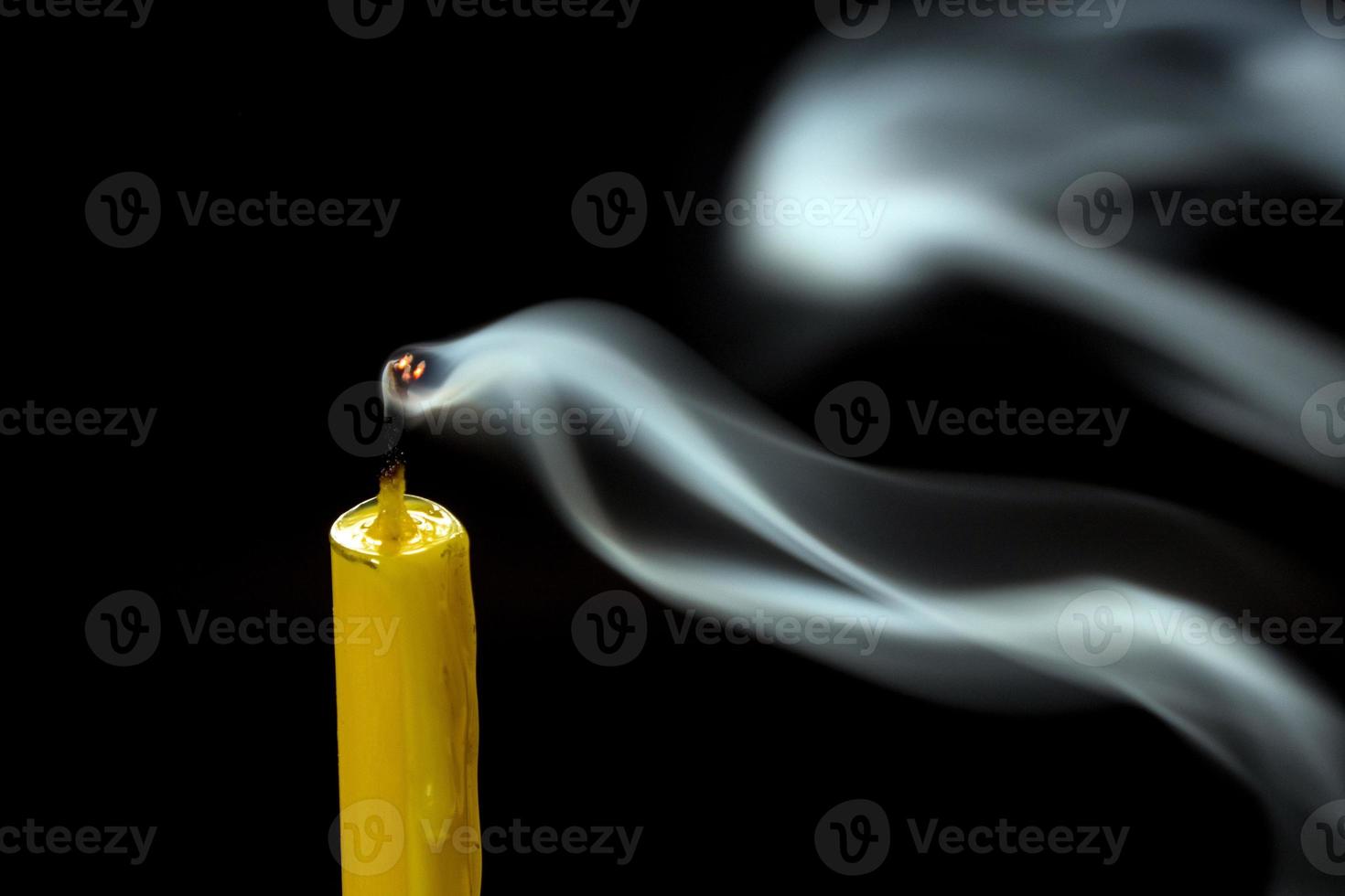White smoke when the candle goes out photo