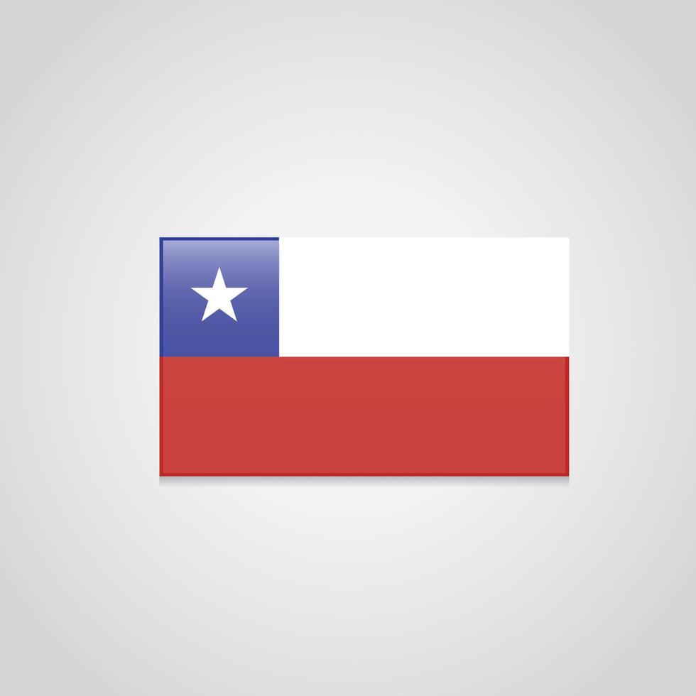 vector de bandera de chile