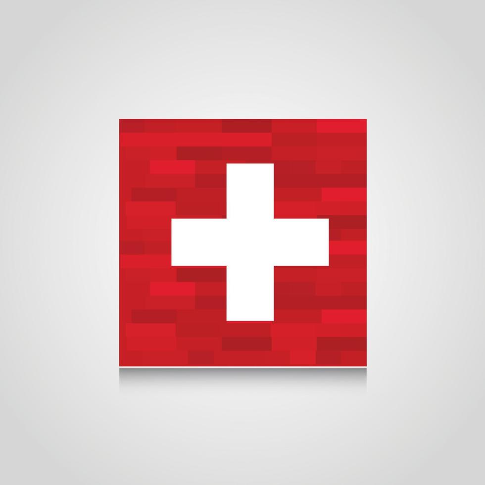 Switzerland Abstract Flag Background vector